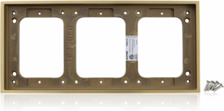 Concrete Floor Box Tile Frame, 3-Gang