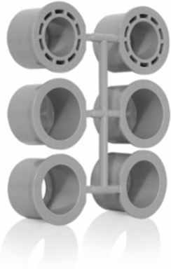 Concrete Floor Box System Replacement Power Conduit Plugs & Reducers, PVC, 1 Inch & 3/4 Inch
