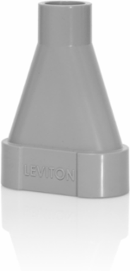Gray PVC Y Conduit Adapter for Concrete Floor Box, 3/4 Inch Feed