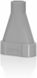 Gray PVC Y Conduit Adapter for Concrete Floor Box, 3/4 Inch Feed