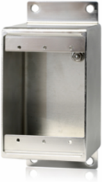 Wetguard Watertight Single Gang FD Box 37.2 Cubic Inch Capacity, 14 Gauge Stainless Steel