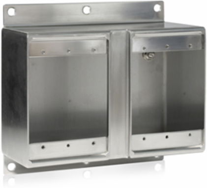Wetguard Watertight 2-Gang FD Box, 87.3 Cubic Inch, 304 Stainless Steel