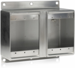 Wetguard Watertight 2-Gang FD Box, 87.3 Cubic Inch, 304 Stainless Steel