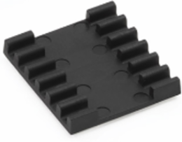 Heat Shrink Splice Holder, Plastic, Black, 6 Position, USA