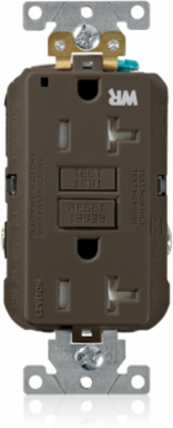 20 Amp SmartlockPro GFCI Receptacle Outlet, Weather & Tamper-Resistant, 125 Volt