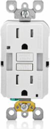 15 Amp Self-Test Tamper-Resistant GFCI Outlet with Guide Light & LED Indicator