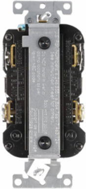 SmartlockPro GFCI Receptacle Outlet, 15 Amp, Hospital Grade, Duplex