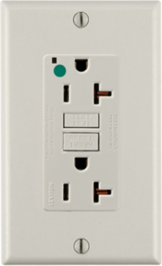 SmartlockPro GFCI Outlet, 20 Amp, Hospital Grade, Light Almond