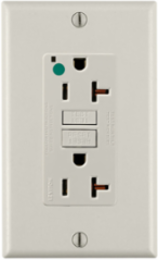 SmartlockPro GFCI Outlet, 20 Amp, Hospital Grade, Light Almond