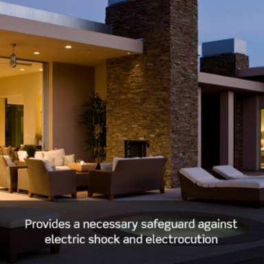 20 Amp Self-Test Blank Face GFCI Receptacle, 125 Volt, Light Almond