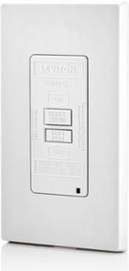 20 Amp Self-Test Blank Face GFCI Receptacle with LED Indicator Light