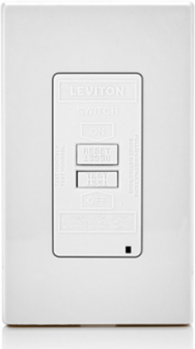 20 Amp Self-Test Blank Face GFCI Receptacle with LED Indicator Light
