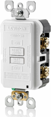 20 Amp Self-Test Blank Face GFCI Receptacle with LED Indicator Light