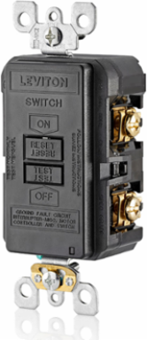20 Amp Self-Test Blank Face GFCI Receptacle, 125 Volt, Continuous Ground Fault Protection