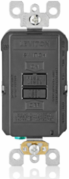 20 Amp Self-Test Blank Face GFCI Receptacle, 125 Volt, Continuous Ground Fault Protection