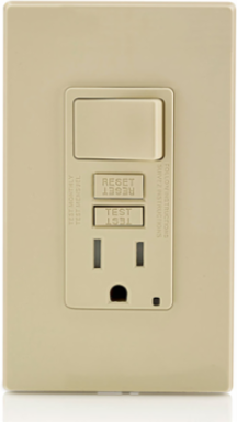 SmartlockPro 15 Amp GFCI Switch/Outlet Combo, Tamper-Resistant, LED Indicator