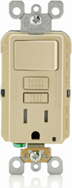 SmartlockPro 15 Amp GFCI Switch/Outlet Combo, Tamper-Resistant, LED Indicator