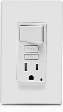 15 Amp Self-Test Tamper-Resistant GFCI Switch/Outlet Combo with LED Indicator Light
