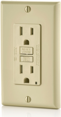 15 Amp Self-Test Tamper-Resistant GFCI Outlet 125 Volt with LED Indicator Light