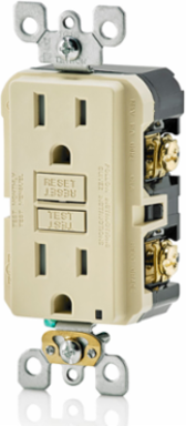15 Amp Self-Test Tamper-Resistant GFCI Outlet 125 Volt with LED Indicator Light
