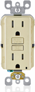 15 Amp Self-Test Tamper-Resistant GFCI Outlet 125 Volt with LED Indicator Light
