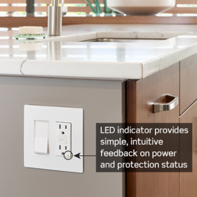 15 Amp Self-Test Tamper-Resistant GFCI Outlet, 125 Volt, with LED Indicator Light