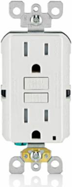 15 Amp Self-Test Tamper-Resistant GFCI Outlet, 125 Volt, with LED Indicator Light