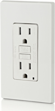 15 Amp Self-Test Tamper-Resistant GFCI Outlet, 125 Volt, with LED Indicator Light
