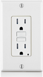 15 Amp Self-Test Tamper-Resistant GFCI Outlet, 125 Volt, with LED Indicator Light