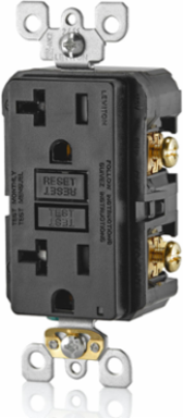 20 Amp Self-Test Tamper-Resistant GFCI Outlet, 125 Volt with LED Indicator