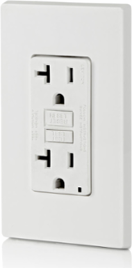20 Amp Self-Test Tamper-Resistant GFCI Outlet, 125 Volt, White