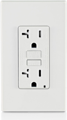 20 Amp Self-Test Tamper-Resistant GFCI Outlet, 125 Volt, White
