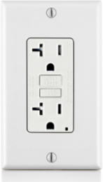 20 Amp Self-Test Tamper-Resistant GFCI Outlet, 125 Volt, White