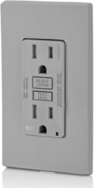 15 Amp Weather-Resistant GFCI Outlet, Self-Test, Tamper-Resistant, 125 Volt