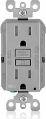 15 Amp Weather-Resistant GFCI Outlet, Self-Test, Tamper-Resistant, 125 Volt