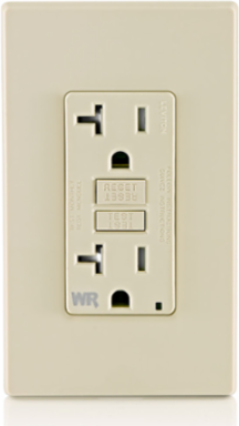 20 Amp Weather-Resistant GFCI Outlet, Tamper-Resistant, 125 Volt