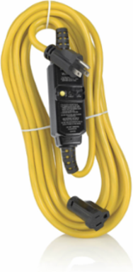 15 Amp GFCI Cord Set, 25 Foot, 120 VAC, Automatic Reset, Weather-Resistant