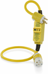 15 Amp GFCI 3 Foot Cord Set, 120 VAC, Manual Reset, Yellow