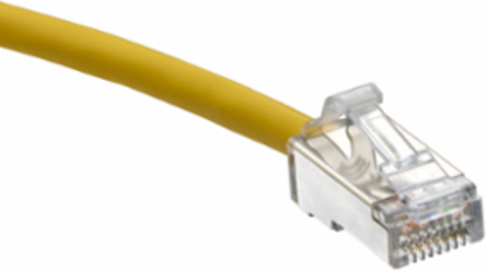 Cat 6A High-Flex Patch Cord 13 ft Yellow, Network Solutions