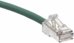 Cat 6A 19 ft High-Flex Patch Cord, Green, High-Density Design