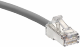 Cat 6A Small Diameter High-Flex Patch Cord, 1 ft, Gray