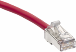 Cat 6A High-Flex Patch Cord 20 Inch, Red, for 10 Gigabit Applications