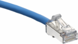 Cat 6A High-Flex Patch Cord 7 ft, Blue, 0.74 Inch Bend Radius