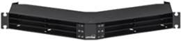 OPT-X UHDX 1RU Angled Fiber Patch Panel, Black, 144 Ports, Cassette-Based