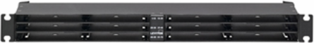 OPT-X UHDX Flat Fiber Panel, 1RU, 144 Ports, Black