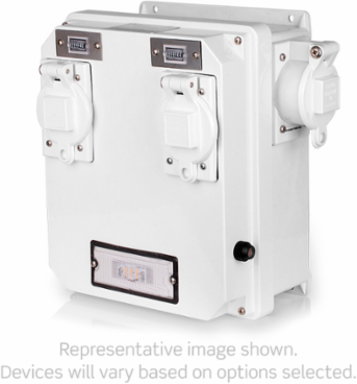 Dockhead Power Pedestal, Single-Phase Loop Bus Bar
