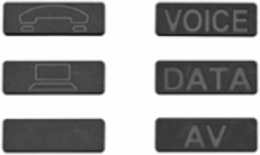 ATLAS-X1 Bulk Icons 72-Pack, Black, Interchangeable Icons for Jacks