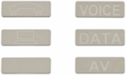 ATLAS-X1™ Bulk Icons Pack of 72, Ivory - Voice, Data, AV Icons