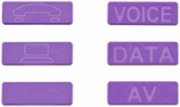 ATLAS-X1™ Bulk Icons Pack of 72 - Purple, VOICE, DATA, AV