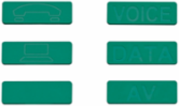 ATLAS-X1™ Bulk Icons Pack of 72, Green - 24 Voice, 24 Data, 24 AV Icons